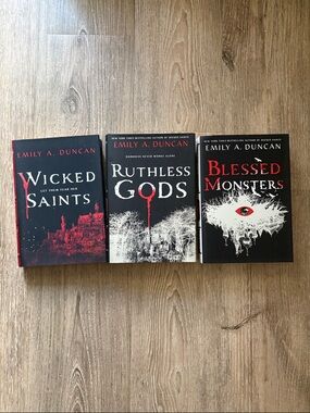 Wicked Saints Ruthless Gods Blessed Monsters by Emily A Duncan Owlcrate Signed